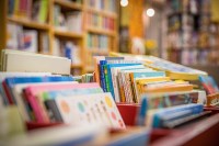 School library book crates