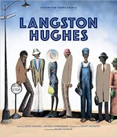 Blue cover, row of people, Langston Hughes