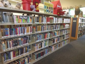 The MG fiction section of the Ronald H. Roberts Temecula Public Library 