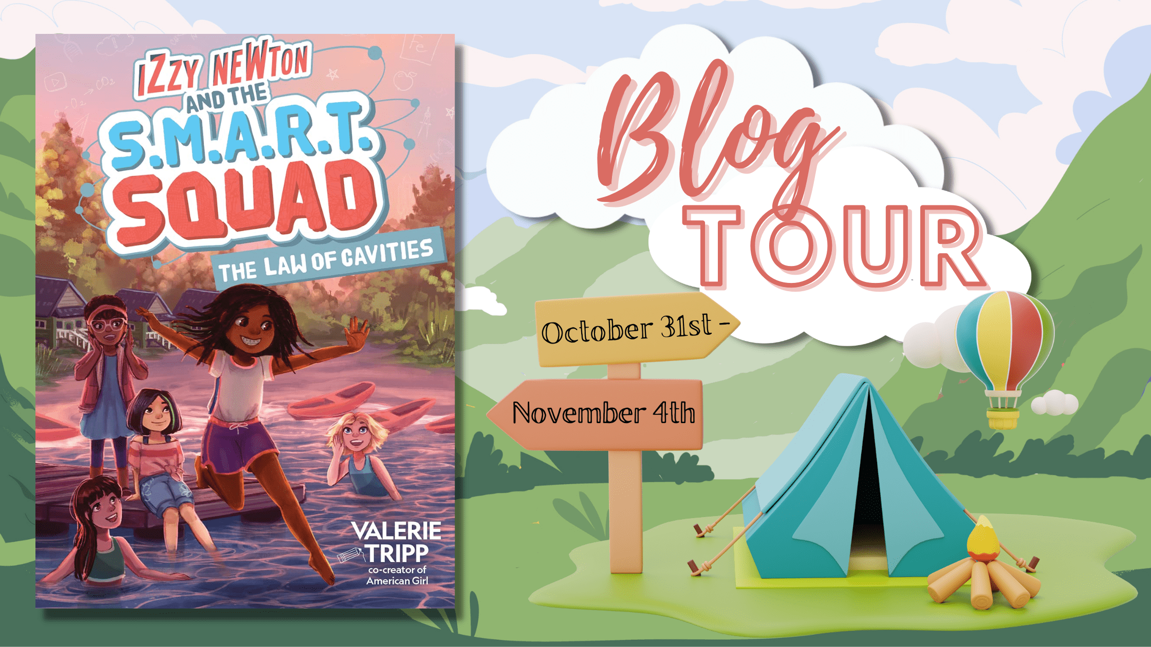 Izzy Newton and the S.M.A.R.T. Squad #3: The Law of Cavities Blog Tour + Giveaway