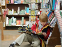 kid with book