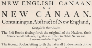 Thumbnail photo of Thomas Morton's New English Canaan book banned books create selective history